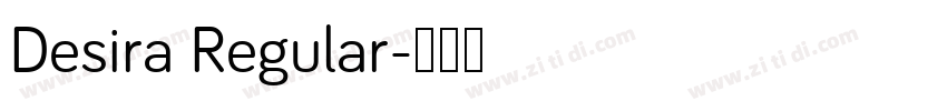 Desira Regular字体转换